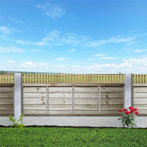 Premier Tuscany Pack of 3 6x0.5ft (W: 6ft x H: 0.5ft) Decorative Capped Vertical Slatted Trellis Pressure-Treated Garden Panel Fence Topper/Wall Art/Pergola/Divider Width 1828mm x Height: 171mm