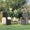 Brokky Garten-Relaxsessel mit Kissen 2 STK. Poly Rattan Grau Loungesessel Outdoor GartenstüHle Rattan Lounge MöBel Outdoor Relaxsessel Mit Liegefunktion