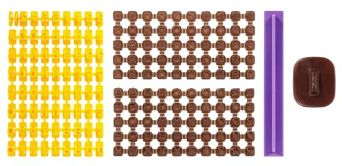 172Pcs Alphabet Number Cookie Cutters Set, Fondant Letters Cutters, Icing Letters Cutter Number Stamps for Fondant, DIY, Cake, Baking, Clay