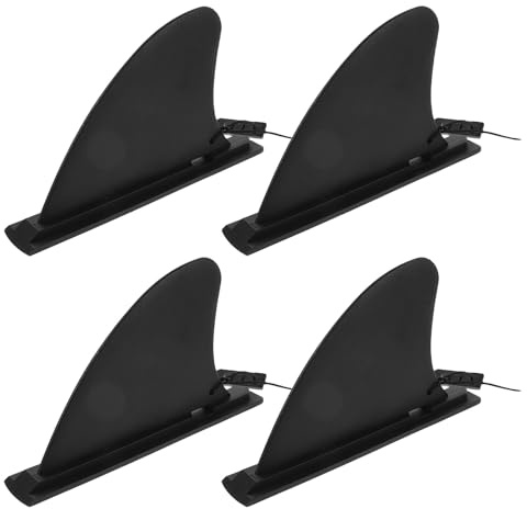 ibasenice 4 Pièces Paddleboard Fins Replacement Kit avec Dérive Amovible pour Kayak et Sup Stabilisateurs de Surf Gonflable pour Meilleure Stabilité et Contrôle Accessoires Faciles à