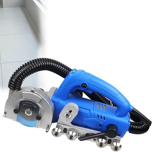RkgSinuo Limpiadora EléCtrica De Juntas De Azulejos, Limpiadora De Grietas Y Huecos para Azulejos DoméSticos, Azulejos De Porcelana Sin Polvo con Soplador De Agua AutomáTico