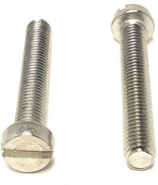 M6-1.00 x 40 Stainless Steel Slotted Cheese Head Machine Screw DIN84 A2 M6x40 (20 Pieces)