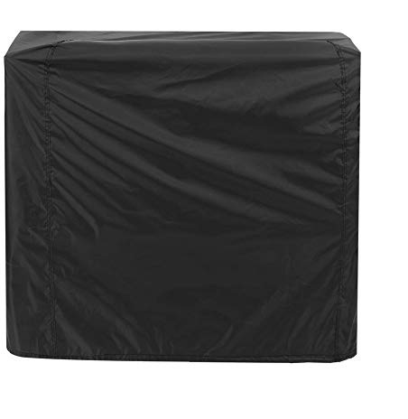 Grillöverdrag, polyester med PU-beläggning Vattentätt, dammtätt och UV-beständigt Grillöverdrag för utomhus med dragrep - Svart (80x66x100cm)