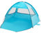 WolfWise Einfach aufbaubares Strandmuschel UPF 50+ Strandzelt Baby uv Schutz 50+ für 2-3 Personen, leichtes Cabana, Blau
