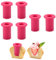 12 Stück Silikon Ausstecher Backförmchen, Silikon Cupcake Aushöhler, Perfekte Aussparungen für professionelle Muffins Cupcakes, Cupcake-Ausstecher Plunger zum Aushöhlen Befüllen von Muffins Cupakes