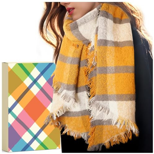 Ladies Gifts Christmas Gifts for Women: Secret Santa Xmas Gifts for Women Scarf Cashmere Scarf Gifts for Her Scarves Women Ladies Scarf Set in Box Scarf for Women UK Stocking Fillers Women