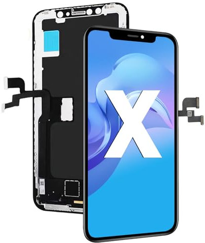 Écran pour iPhone X LCD Remplacement Écran 5.8'' Tactile Digitizer Outil de Réparation pour Assemblage Cadre iPhone X (Pas livré avec des Outils de réparation)