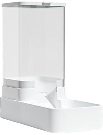 Katzenfutterautomat – Automatischer Haustierfutterautomat, langlebiger Schwerkraft-Hundefutterautomat | 3,8 l Hunde- und Katzenfutterspender und Wasserspender mit Futternapf, wiederverwendbarer, prakt