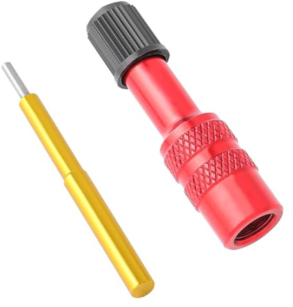 Gorise Cykelventiladapter Cykelpumpadapter, chockpumpventiladapter, luftförlängare konvertermunstycke Däcktillbehör Röd