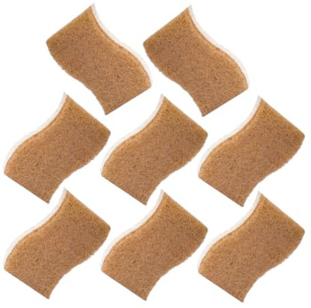 BESTYASH 8piezas Trapos De Algodón De Pulpa De Madera para Limpieza De Cocina Reutilizables para Fregar Platos y Superficies para Cocina y Hogar