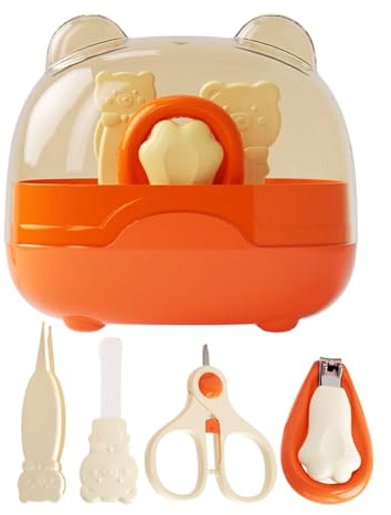 Nail Clippers Set - Conjunto De Cuidado De Las Uñas De Bebé Con Archivo Clipper Pinzas | Conjunto De Manicura Para Bebés De 4 Partes Con Tijeras, Archivos Y Pinzas | Safe Y Para Los Reci