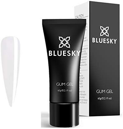 BLUESKY GUM GEL UV/LED SOAK OFF BUILDER GEL NAIL 60ml, +CREATE EXTENSIONS, SCULPT AND ENCHANCE NAILS