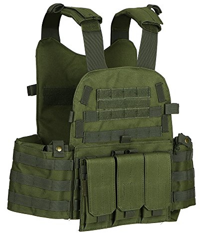 Lixada Chaleco modular Molle para exteriores con bolsa de hidratación