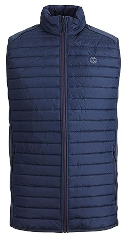 JACK & JONES quiltad väst, blå, S