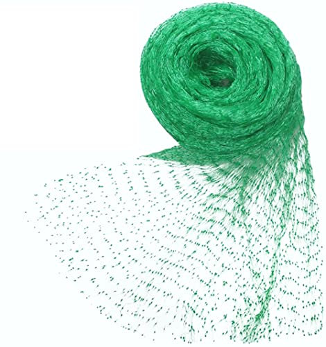 Bargain factory 4m x 10m Green Garden Netting, Bird Netting Pond Plant Netting for Protecting Fruit Tree Vegetable Patch Flowers Crops Strawberry Pea and Bean.
