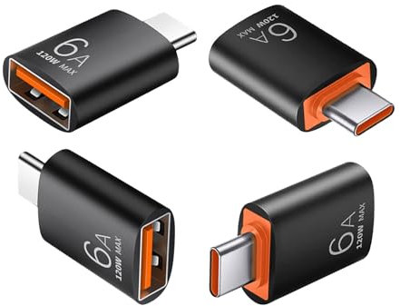 Wepai USB C Auf USB Adapter (4 Stück) 3.1 OTG Adapter USB C Schnelle Datenübertragung USB C Zu USB Adapter 10 Gbps Kompatibel mit Handys, Tablets und Anderen elektronischen Geräten