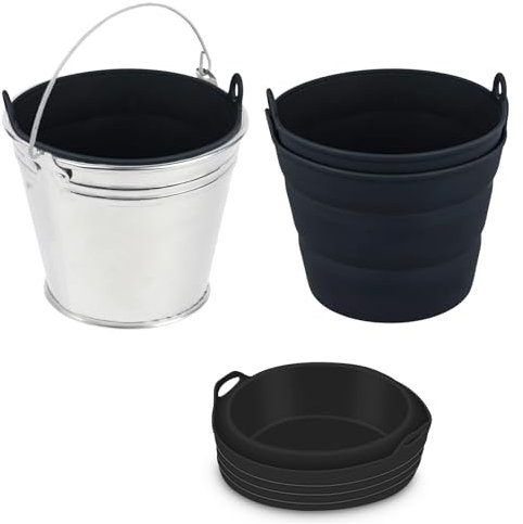 Xtlonbom 2 x Silikon-Fetteimer für Traeger, Grilleimer mit Fettschütte, wiederverwendbares Grillzubehör für Pit Boss Pellet Grill Traeger Pro Series Ironwood Grill