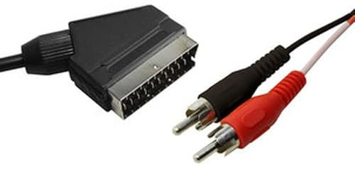 Levitantes Péritel vers 2 mâles RCA de 3 mètres, connexion audio-vidéo idéale pour transmettre du son et de la vidéo entre les appareils.
