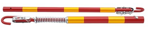 soudesileim 5T - Barra de remolque con amortiguación de muelle, de acero, para coche, 175 cm, barra de remolque amortiguada (5T)