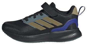 adidas Unisex Kids RUNFALCON 5 Shoes Children, core Black/Khaki/preloved Teal, 12.5 UK Child