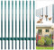 Thealyn Fence Posts 4 FT / 121 CM, Pack of 10 - for 3 FT Wire Fence Mesh, Metal Post with U-Channel, Steel Poles U Post for Garden Wire Mesh Poles for Chicken Wire Mesh
