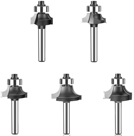Fraise à défoncer ronde stable de 6 mm ou tige de 6 mm produite pour des bords constants finition sur différents matériaux de défonceuse