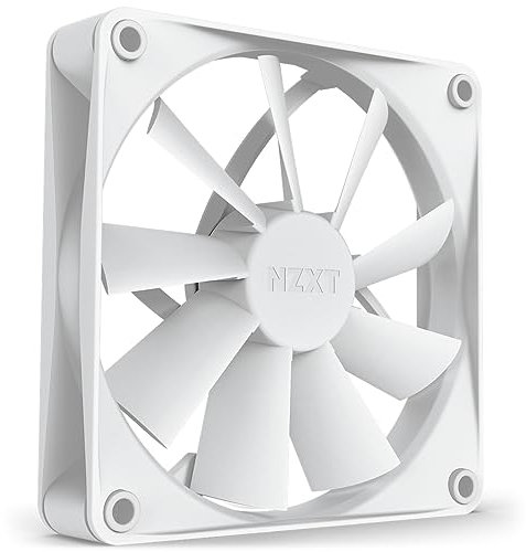 Nzxt F120Q Quiet Airflow Fans - RF-Q12SF-W1 - Erhöhen Sie das Luftvolumen – Leiser Betrieb – Langfristige Haltbarkeit – 120-mm-Lüfter Einzelpackung – Weiß