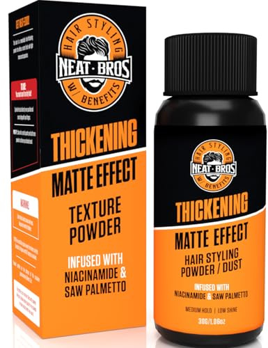 Neat Bros Hair Styling Texture Powder - Medium Hold & Matte Finish - Volumizer with Niacinamide and Saw Palmetto for Men & Women - Styling Powder for All Hair Types - 1 Pack