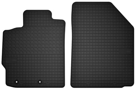Wielganizator Automatten-Set – Passend für Toyota Yaris II (2005-2011) – Gummimatten – Autozubehör – Auto Fußmatten – 2-teilig – Schwarz