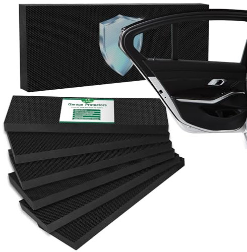 Vautvis 6X Garagen Wandschutz, Garagen Wandschutz Auto 30x10x1.8cm, Türschutz, Türkantenschutz für Autotüren Garagen Parkplatz, Rammschutz Prallschutz Garagenpolster Türkantenschutz
