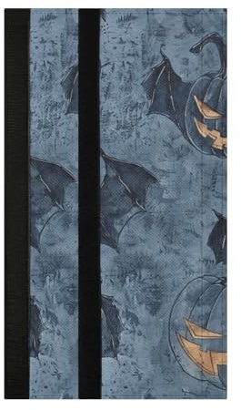 EtherSpher Klare Linien Fledermäuse Kürbisse Vintage Kühlschrank Türgriffabdeckungen Set mit 2 waschbaren Gerätegriffabdeckungen Küche Dekor halten Geräte sauber von Flecken Tropfen für Kühlschrank