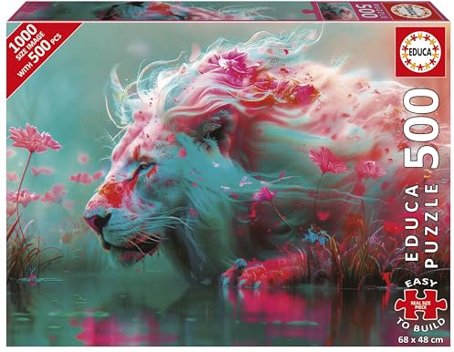 Educa - Puzzle da 500 pezzi per adulti | Re dei fiori. Include colla Fix Puzzle. Dimensioni: 68 x 48 cm. Da 11 anni (20234)