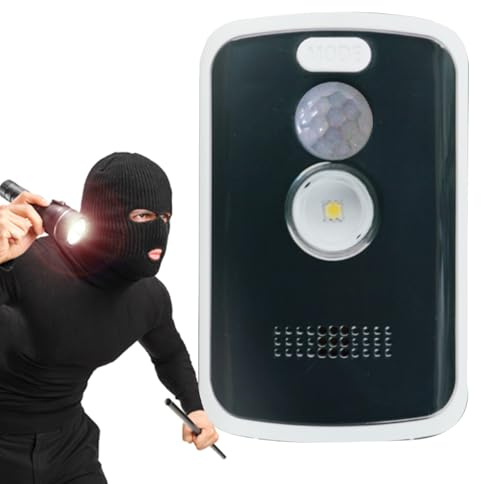 Sensor de movimiento perimetral alarma - Detector de movimiento exterior portátil 125dB | Camping antirrobo inalámbrico sirena sistema de alerta compacto dispositivo de alarma de seguridad para tienda