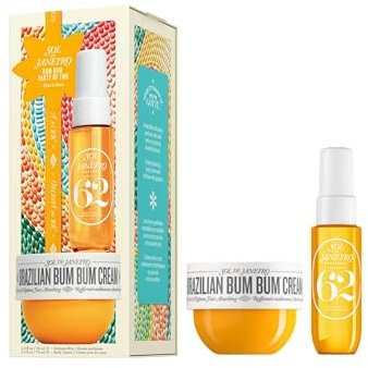 Sol de Janeiro Brazilian Bum Bum Party of Two Kit de soins corporels avec crème Bum Bum 75 ml et parfum Cheirosa 62 30 ml, collection Holiday
