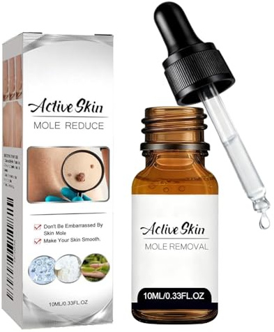 Acción para eliminar acrocordones – Pipeta de precisión para rostro y cuerpo | Eliminación específica de verrugas plantares, vulgares y planas | Fórmula suave con, Sin Dolor | Formato de viaje (10 ml)