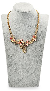 Oirlv Velvet 3-Dimensional Jewelry Stand Necklace Pendant Chain Jewelry Bust Display Holder/necklace bust (H:11.42)