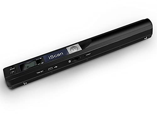 Youool Escáner de Documentos Portátil con Tarjeta TF de 16GB, 900 dpi Mini Escáner de Fotos Portátil, Color A4 de Alta Velocidad Escáner Portátil Admite JPG/PDF