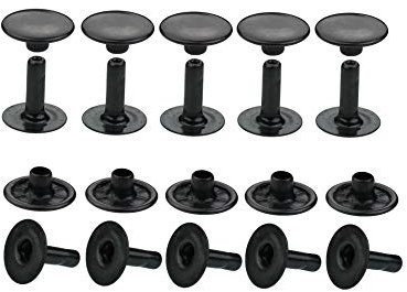 ISTA TOOLS Rostfreie! Hohlnieten Einzelkopf 6 mm, 7 mm, 9 mm, 10 mm, 13 mm. Top Qualität! (125, RF-Hohlnieten (9x8mm) schwarz, Einzelkopf)