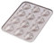 CHEFMADE Madeleine Mold Cake Pan, 12-Cavity Non-Stick Heart-Shaped Shello Madeline Bakeware for Oven Baking (Champagne Gold)