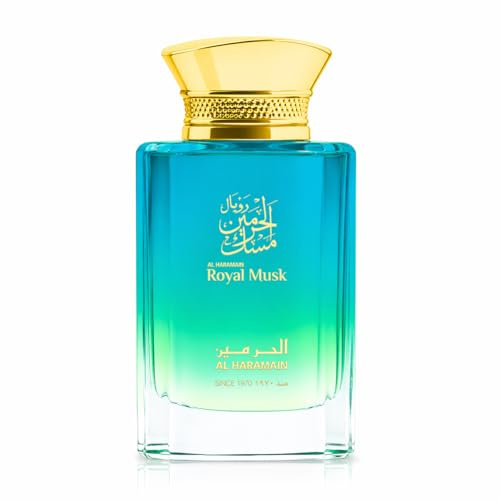 Al Haramain Royal Musk Eau De Parfum 100ml | Luxury Perfume for Men and Women | Floral Sweet Citrus Arabian Fragrance | Fresh Musk Fragrance Spray | Elegant Scent
