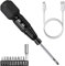 Brifit Precision Electric Screwdriver Set, USB Rechargeable Cordless Power Screwdriver with 9 Bits, Auto & Manual Modes, LED Light, Repair Tool for Phones, Games, Cameras, Laptops