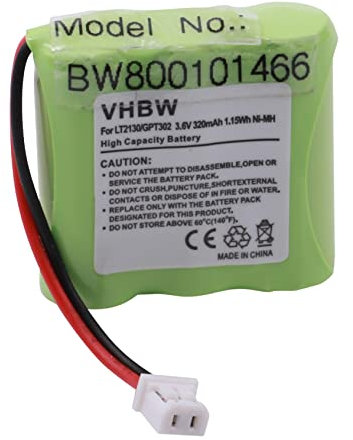 vhbw batteria compatibile con MBO Dialon F10 telefono fisso cordless (320mAh, 3,6V, NiMH) verde