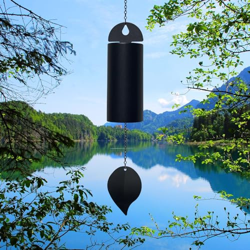 Deep Resonance Serenity Bell Large Memorial Wind Chimes for Outside