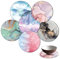 Untersetzer Gläser Set von 6 Untersetzer aus Gummi Untersetzer Tassen Set Getränke Untersetzer für Glastassen Vasen Kerzen Durchmesser 10.3 cm Rund