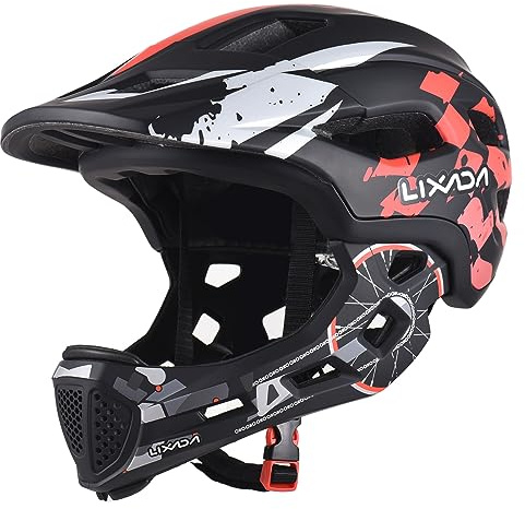 JINGFENG Kinder-Fahrradhelm,Abnehmbarer Integralhelm,Verstellbarer Fahrradhelm für Kinder,Radfahren