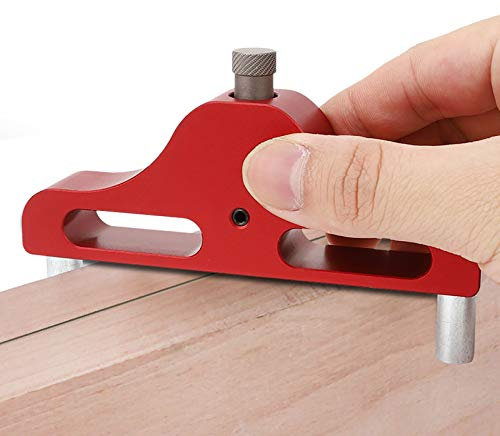 Fafeicy Tracciatore Centrale in Lega di Alluminio, Tracciatore Centrale, Strumento Centrale per Marcatura del Legno Tracciatori per Marcatura Strumenti per Marcatura Calibro per Legno