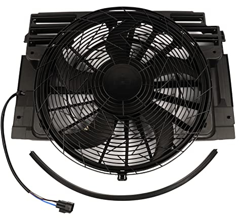 Ventilador termostático del radiador y condensador del aire acondicionado #64546919051 Compatible con X5 E53 2000-2006 3.0d 3.0i Hopzty