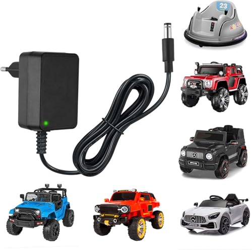 Elbilladdare för barn, 12V 1A för elektrisk körning på motorcykel SUV ATV Jeep leksaker
