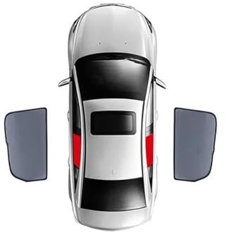 YSQIFBABD Pare Soleil Voiture Pare-Soleil Magnétique pour Mitsubishi pour Lancer pour Evolution X 2007-2016, Rideau De Pare-Brise Avant Et Arrière(2PCS Rear)