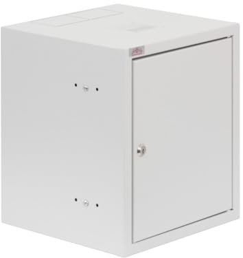 SABAJ M&D - Armario de red (10 pulgadas, 6U, H355 x 310 x 300 mm, profundidad útil 250 mm, montaje en pared, color blanco